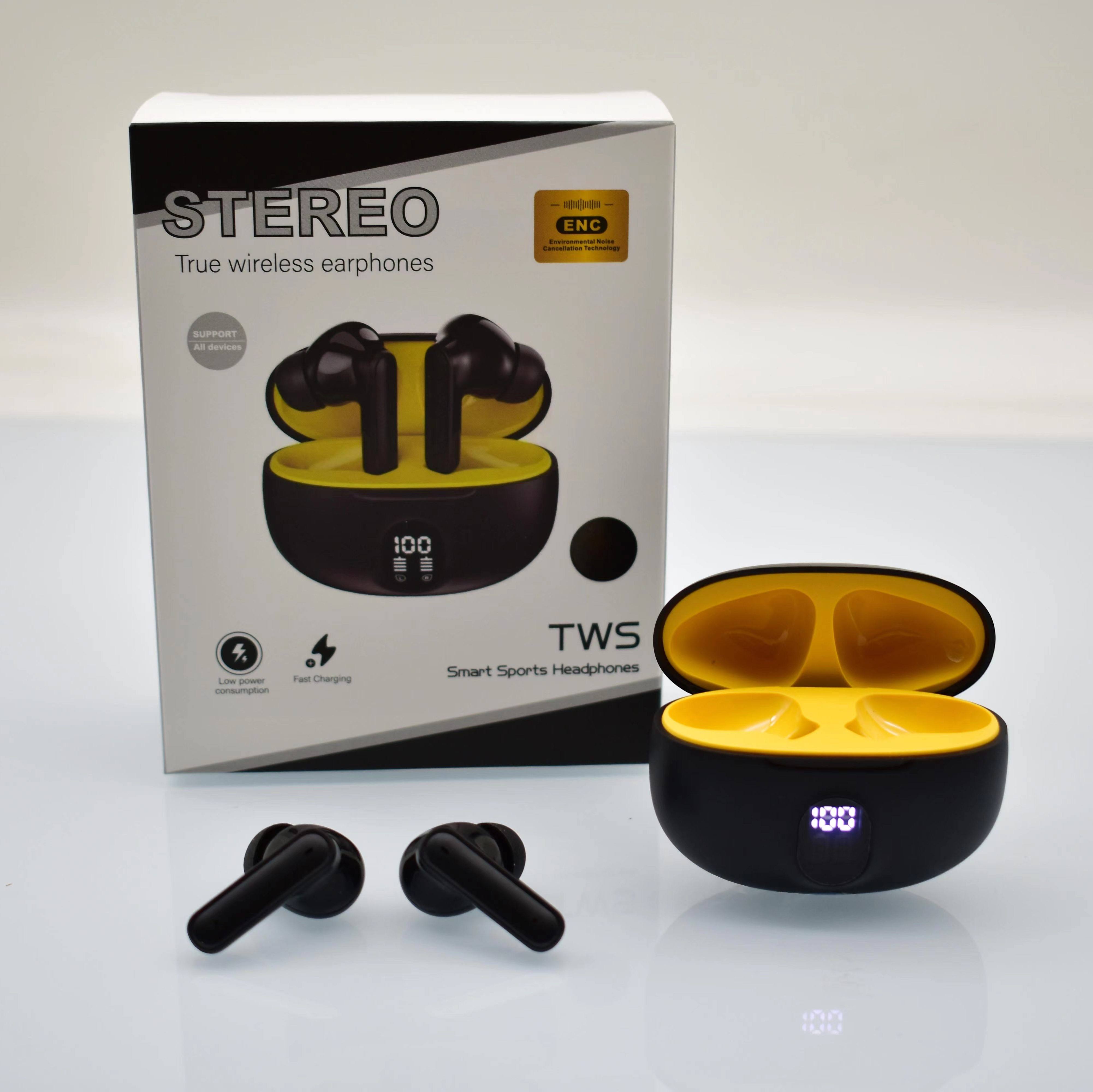 SoundX TWS Wireless Earbuds – Bluetooth 5.3 Stereo Headphones, LED Digital Screen